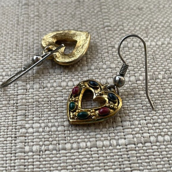 Vintage Earrings Gold Tone Fashion Ear Jewelry Women Earrings - Picture 7 of 10